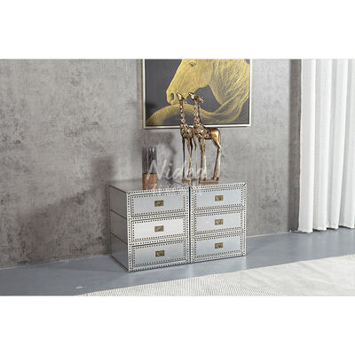 Промышленный алюминиевый ручной работы сундук-шкаф журнальный столик на заказ мебель для гостиной виллы для помещений